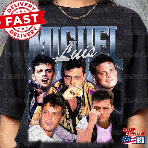 Tops - Luis Miguel Shirt Bootleg 90S Tour   Classic